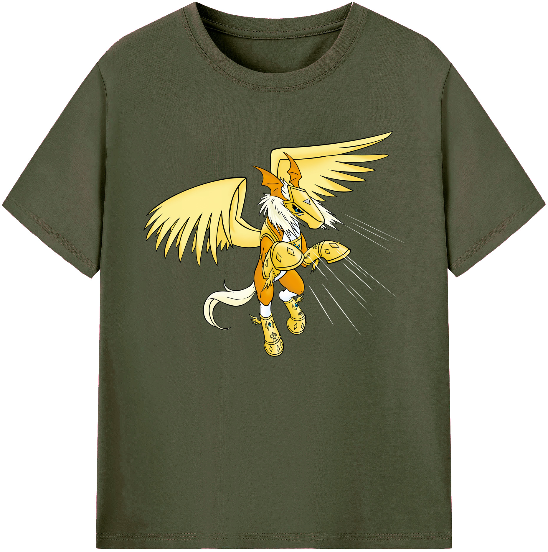 （画像用） Digimon デジタルモンスター/デジモン 綿100％ メンズ半袖Tシャツ｜肌触りやわらか＆通気性